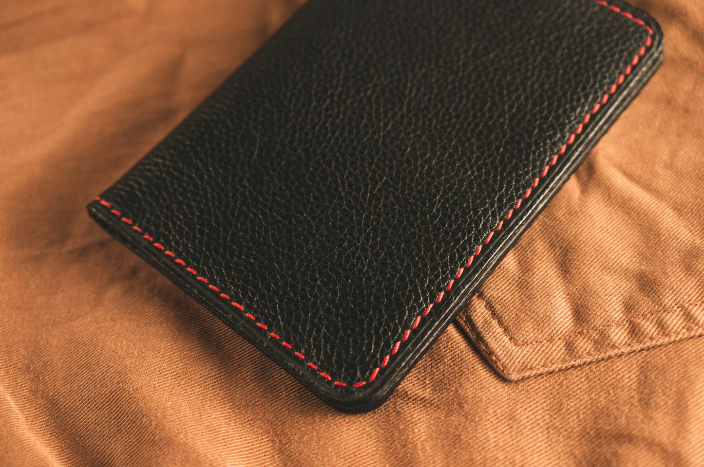 Hand-Stitched Full-Grain Leather Bifold Wallet