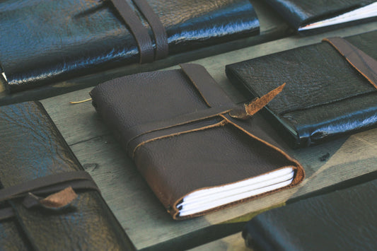 Handcrafted Leather Notebook — Refillable Journal